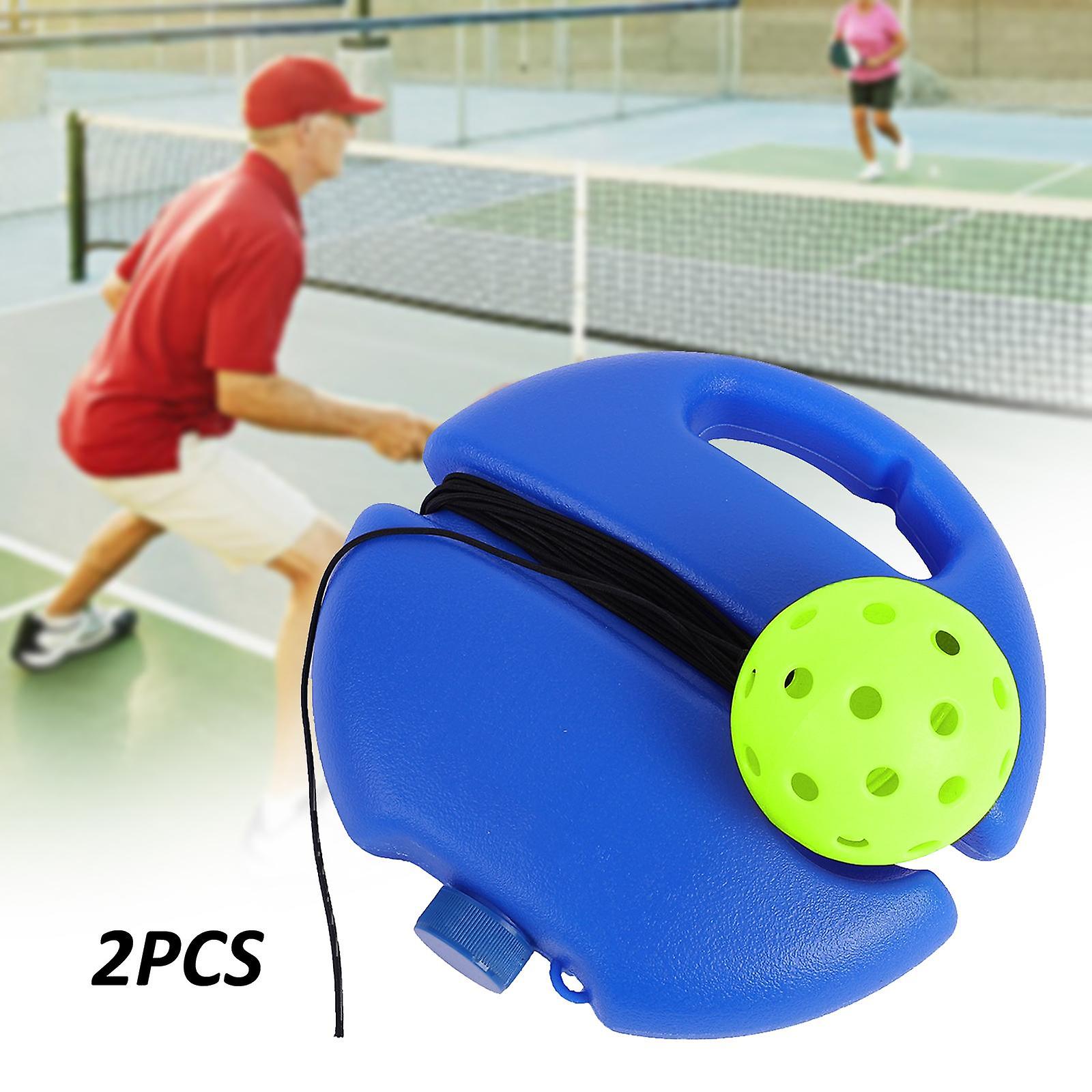 2Pcs Pickleball Trainer Rebound Practice Tool with Pickleball Ball Exercise Pickleball Training Tool for Training Player Kids
