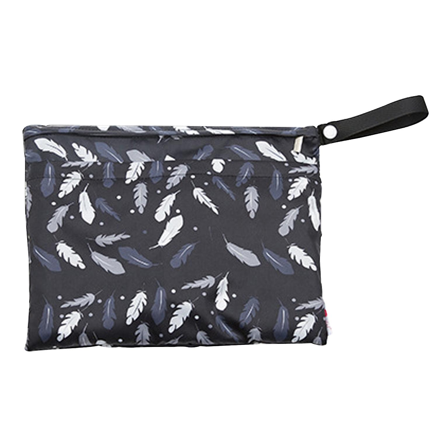 Diaper Bag Zipper Closure Fine Knitted Polyester Creative Pumpkin Pattern Diaper Pouch for Home