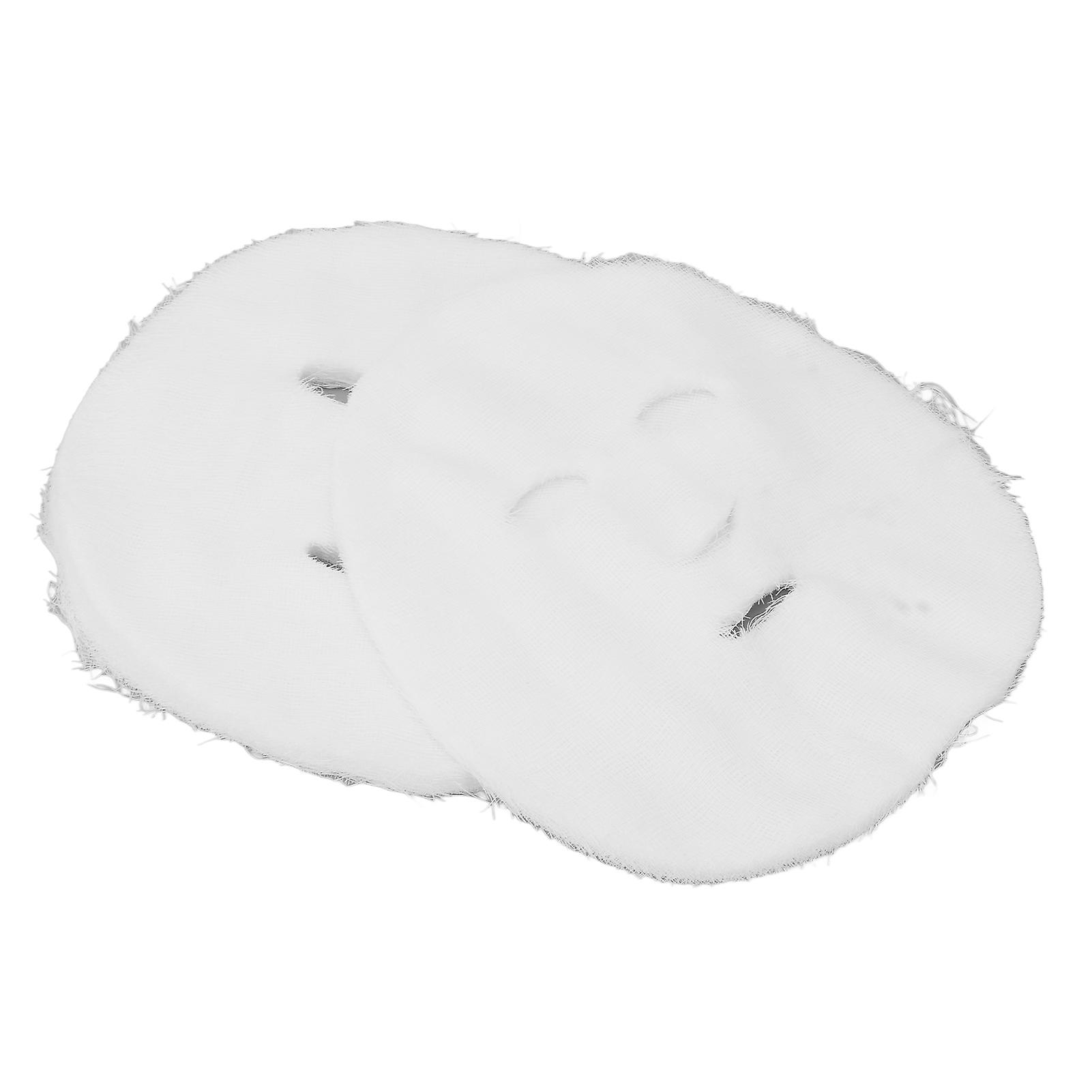 Lot de 100 masques en gaze jetables prédécoupés pour le visage, pour les soins de la peau