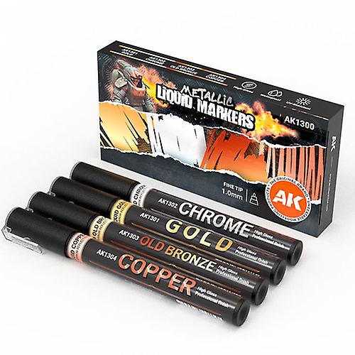SET AK Interractive Pigmented Excellent Quality Durable Metallic Liquid Marker