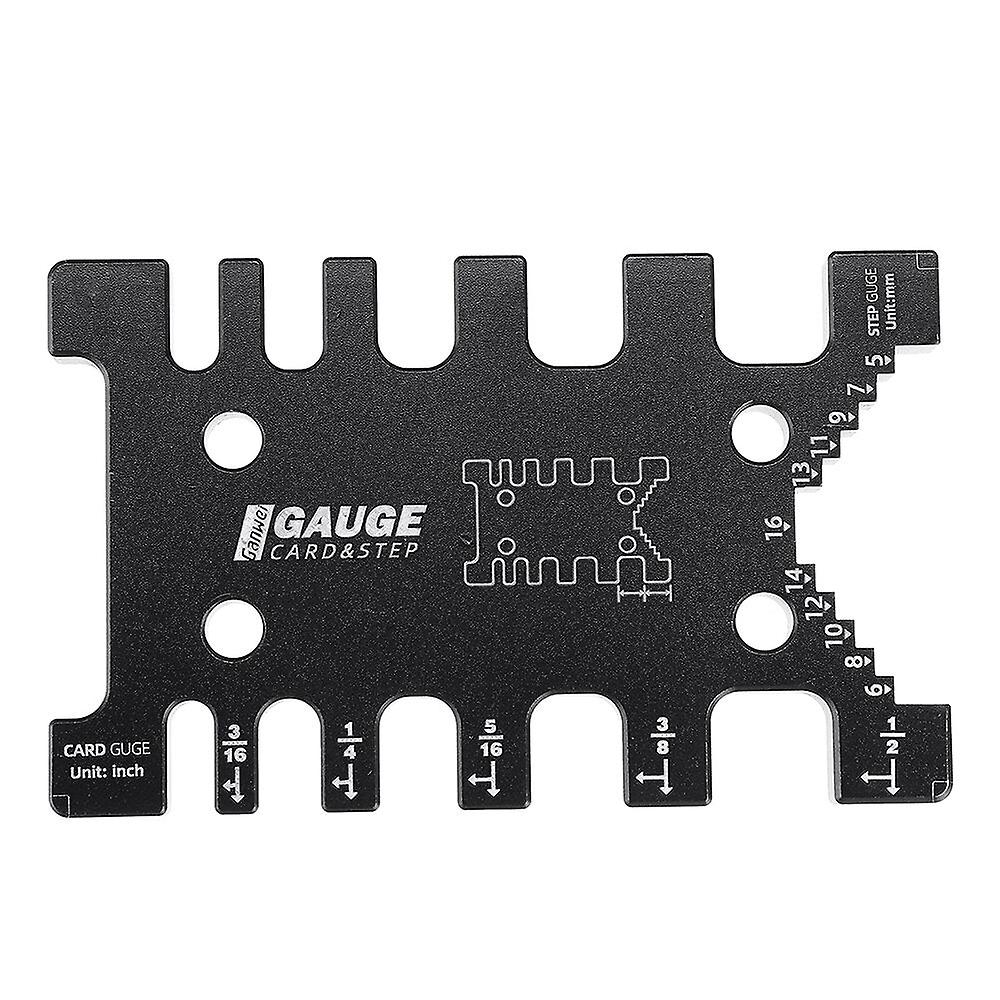2-In-1 Mortise & Tenon Router Template Jig With Miter Gauge Fence For Table Saw - Step Height & Depth Gauge