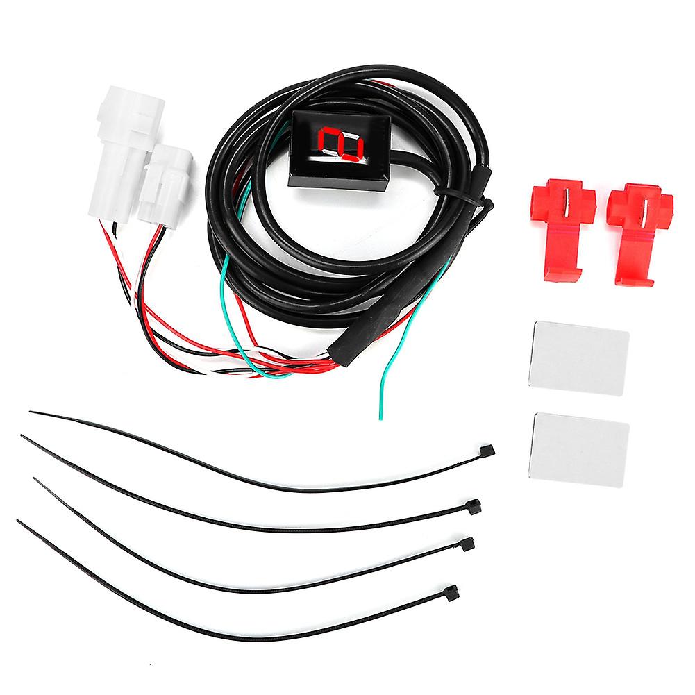 Universal Motorcycle Gear Indicator LED Display Red Light Easy Installation Compact Design Durable Material for Yamah
