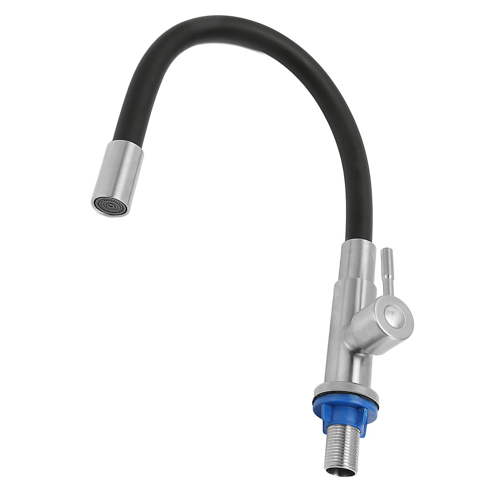 Domestic Kitchen Flexible Single Handle Dishwasher Faucet Basin Cold Water Universal Swivel Faucet