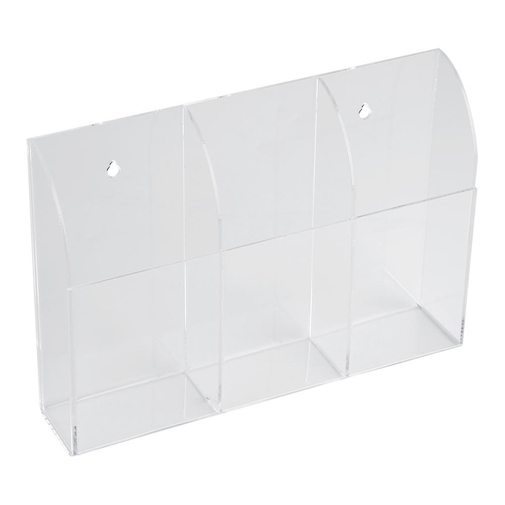 Acrylic Air Conditioner Remote Control Holder Case Storage Box Wall Mount 3 Case