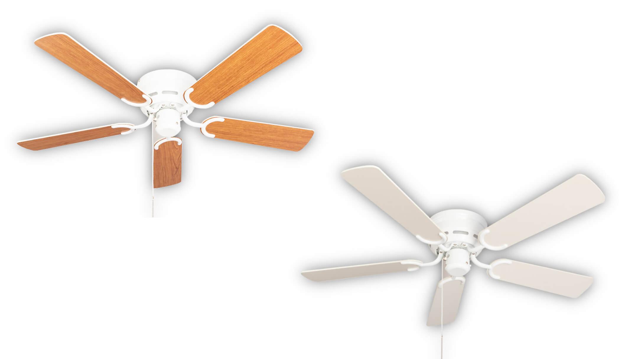 Ceiling fan Kisa Deluxe WH White / Maple