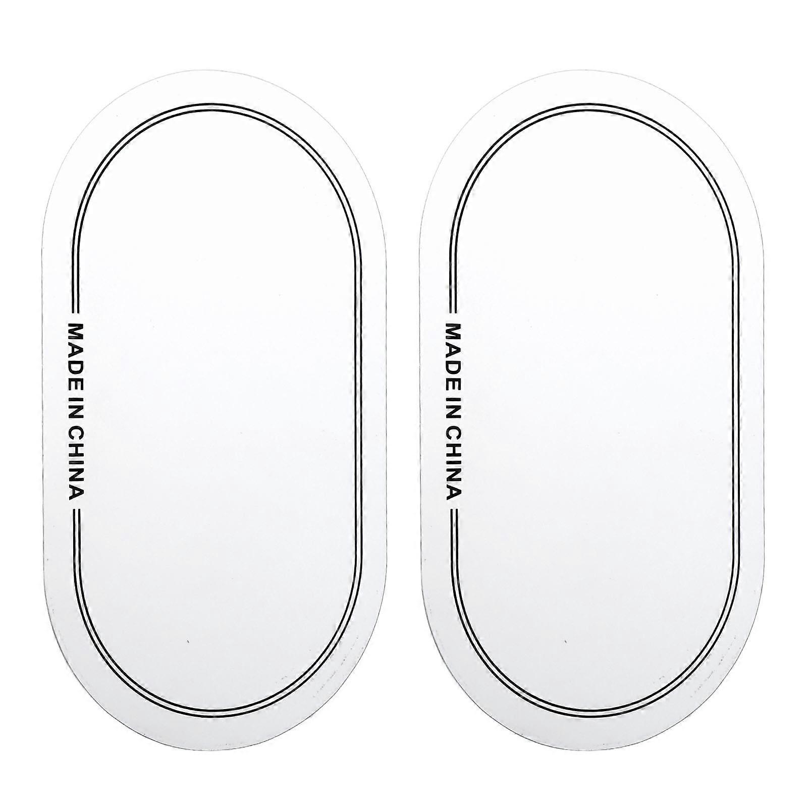 2PCS Drum Head Patch PET Wear Resistant Drumhead Patch Protector for Practice Performance Double Pedal White