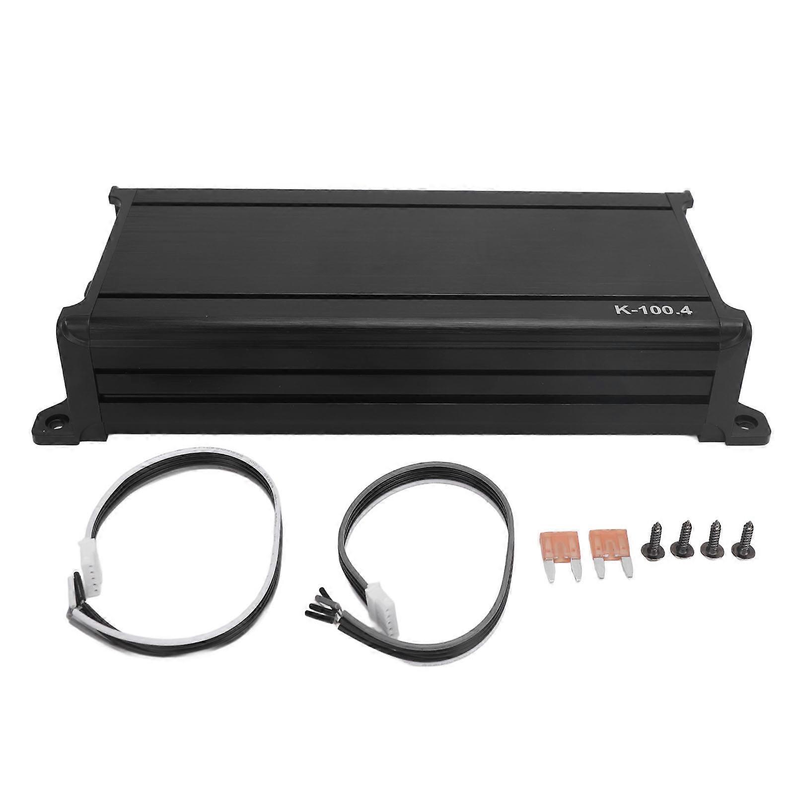 4 Channel Car Amplifier Low Distortion High Sensitivity Car Stereo Power Amplifier Stable Voltage for Vehicle NO.6253