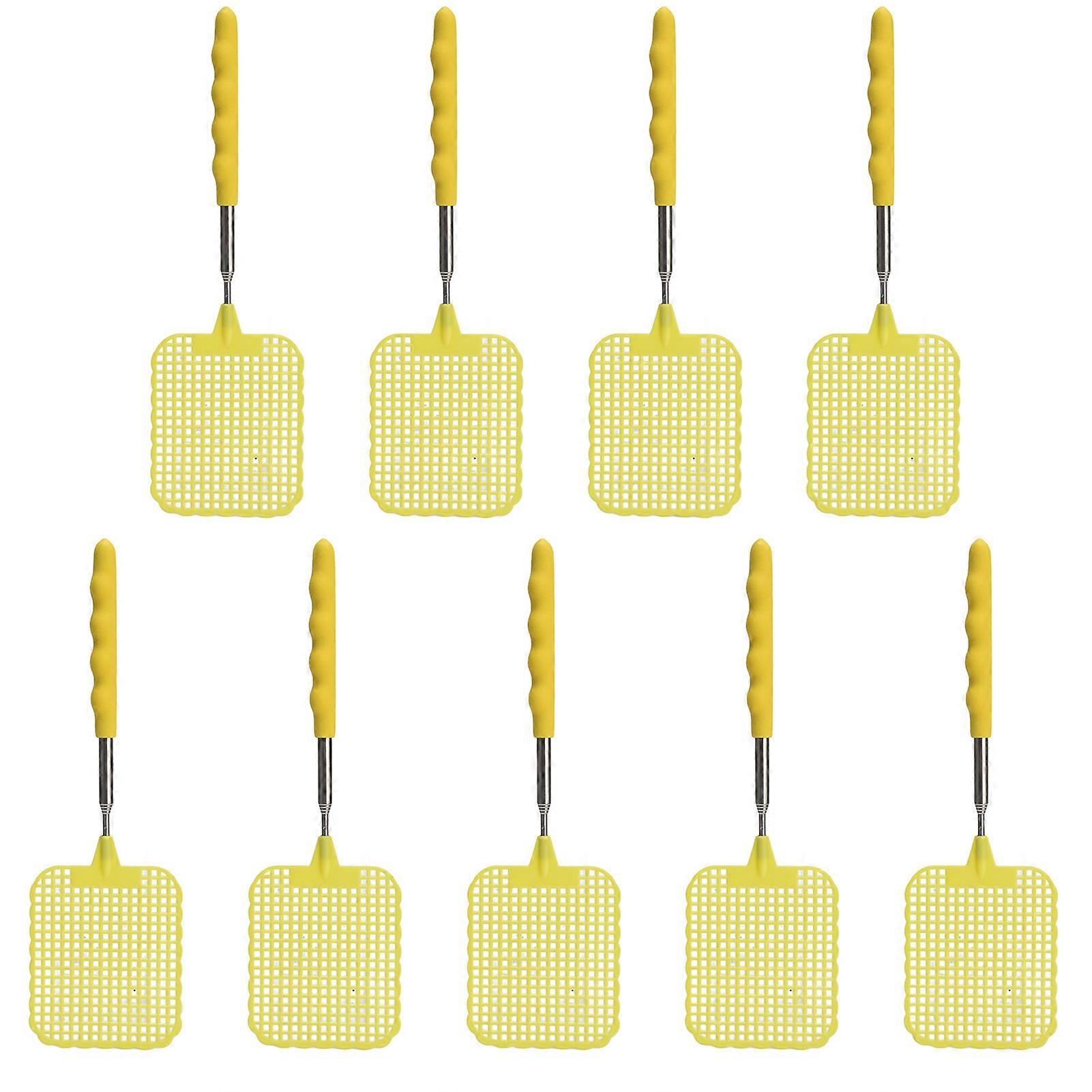 9pcs Retractable Fly Swatter Telescopic Extendable Fly Swatter Prevent Pest Mosquito Tool