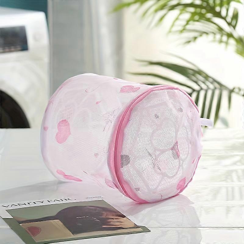 Durable & Easy-Care Mesh Lingerie Wash Bag: Secure Zipper for Delicate Protection, High Permeability & Aesthetic Solid Color - Ultimate Laundry Soluti