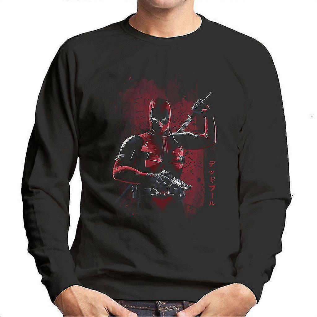 Deadpool Gun e moletom masculino vermelho