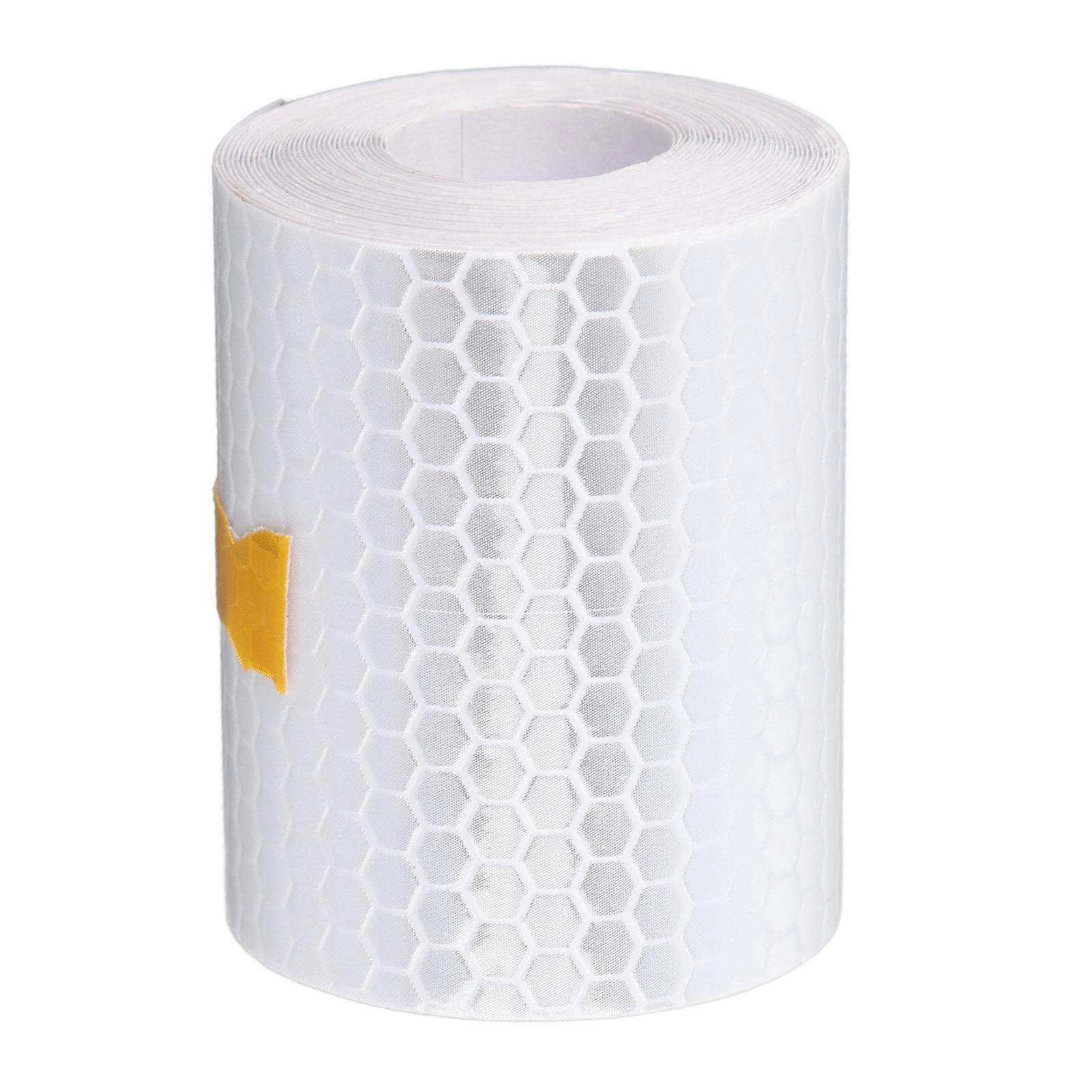 3メートル* 5cm車体反射テープストリップステッカー安全警告デカルトリム(ホワイト)