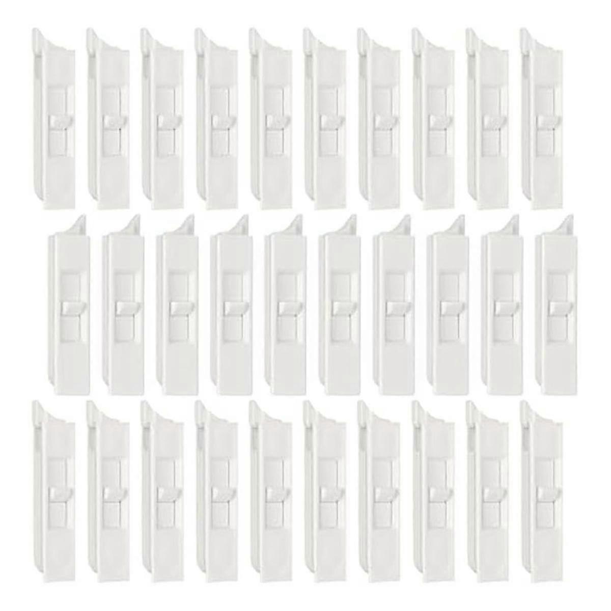 30Pcs Tilt Latch Pairs Construction Snap-in Latch Pairs Loaded Sliding Window Tilt Latch for Home Window Accessories