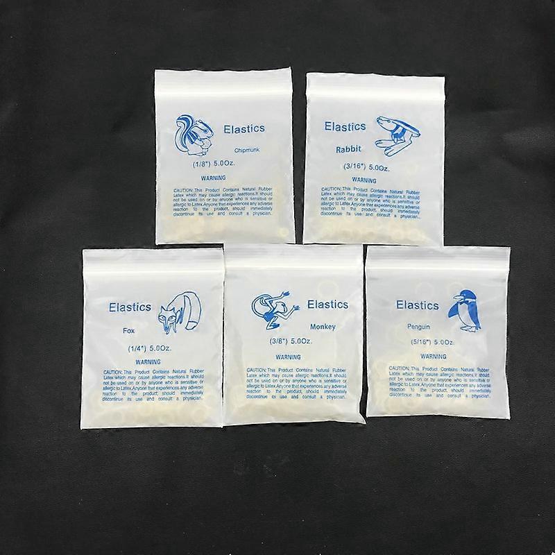 5000 Pieces Dental Orthodontic Latex Rubber Bands For Braces - 6.5oz Bulk Pack