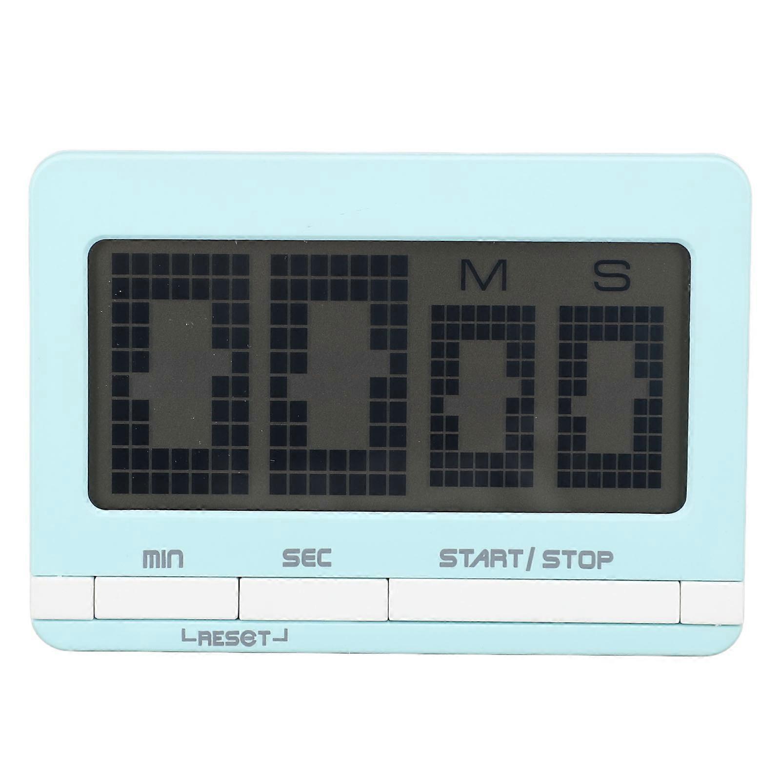 Digital Kitchen Timer Big Digits Magnetic Timer Backing Stand For Classroom Teacher Toothbrush Exercise Oven Baking Table Productivity Blue