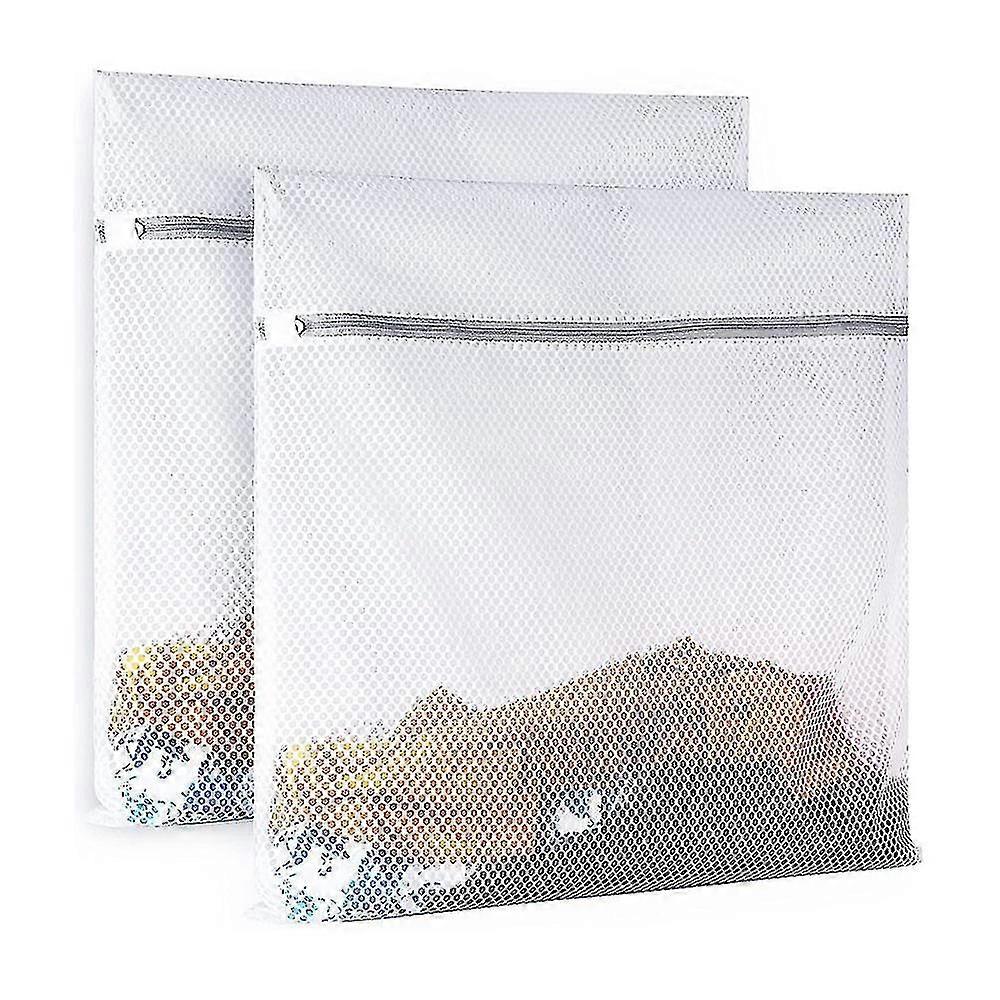 2kpl Mesh pyykkipussi Delicates Pyykkipussi Kestävä pyykinpesulaukku Kotitalous, lakana, täytetyt lelut, alusvaatteet Verkkopussit pyykille