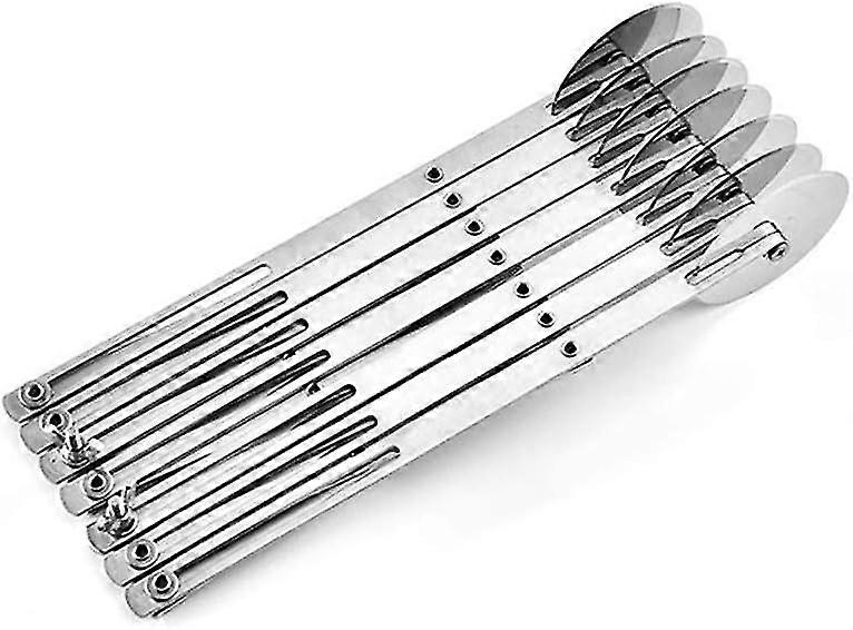 Dough Cutter, Cake Separator, Stainless Steel, 7 Adjustable Wheels, Dough Wheel, Stainless Steel Multifunction