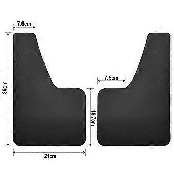 Set Paraspruzzi Effetto Fibra Di Carbonio Per Fiat 500, 500C, 500L, 500X, 500e E Abarth 595/695 – 4 Pezzi Neri