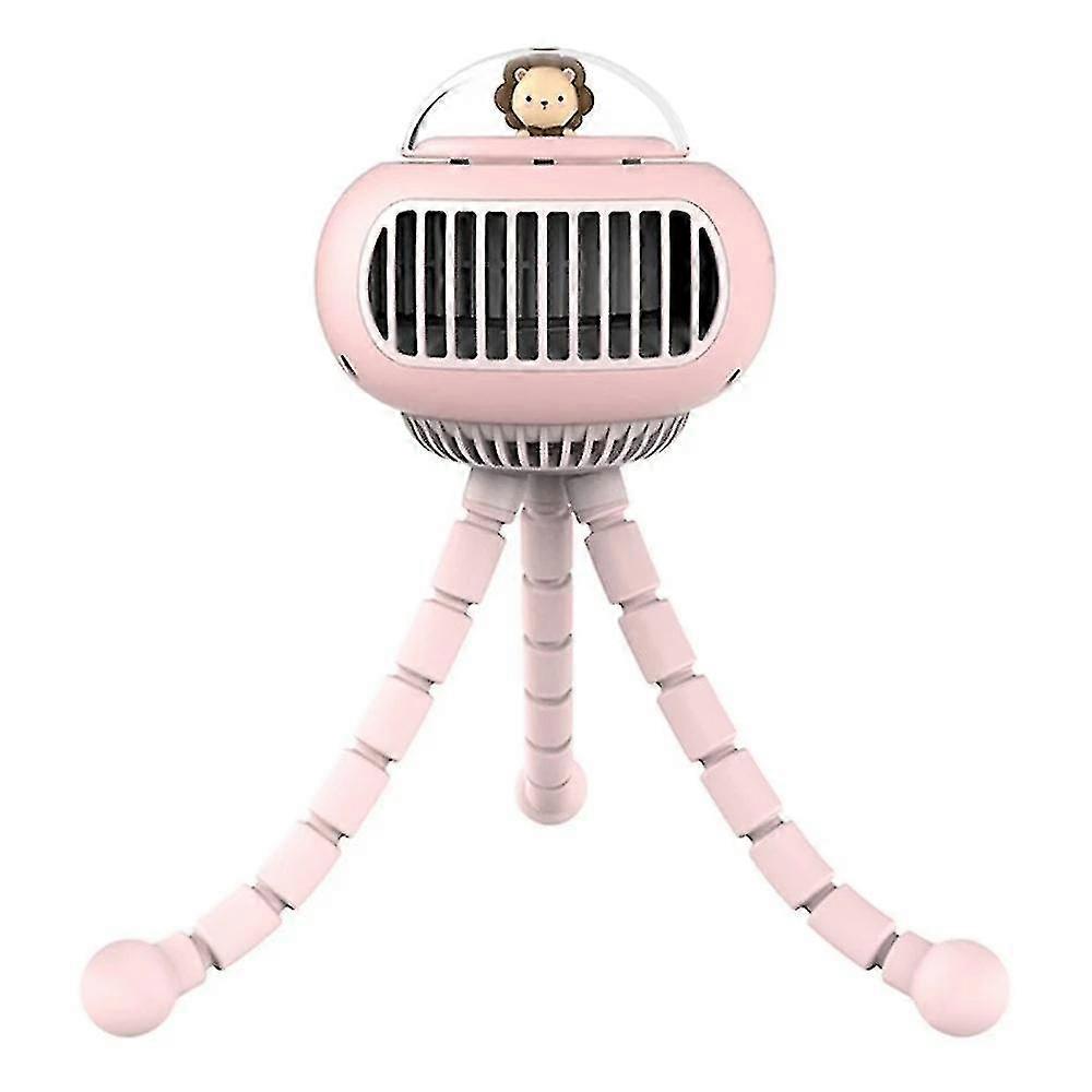 terätön tuuletin 4-vaihteinen langaton pää korkea tuuli mini joustava ilmastointilaite 3600mah lastenrattaat oc