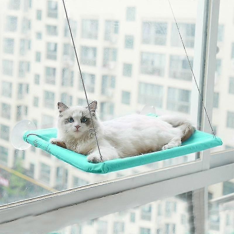 pets suction   cat hammock window hanging hammock(green )