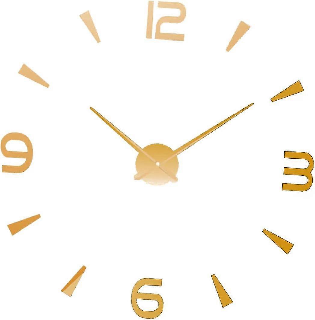 Digital 3D Round Wall Clock - Silent and Decorative Dial