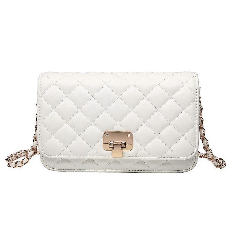 Ladies Leather Shoulder Bag Fashion Clutch Quilted Designer