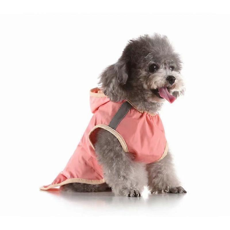 Imperméable imperméable et réfléchissant pour chiens de compagnie, adapté aux grands chiens en taille L (jaune style 4)