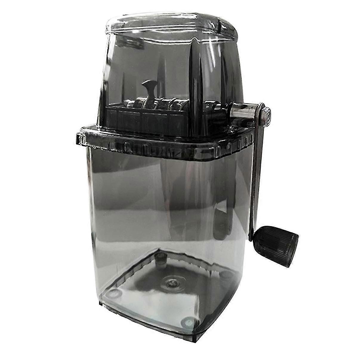 Household Manual Ice Crusher Transparent Multi-Purpose Hand Shaved Ice Machine, Shaved Ice Machine