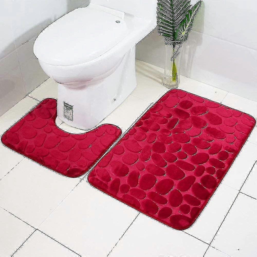 bath mat sets, 2 piece absorbent bathroom mat