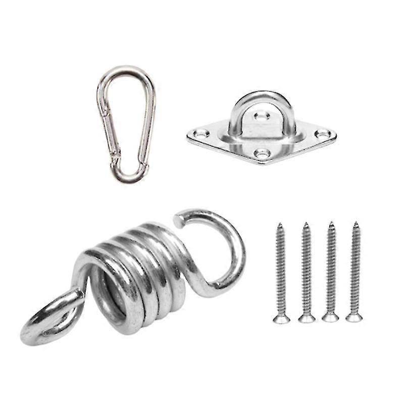 m8 outdoor hammock swing outdoor hammock fix use accessories set(silver)