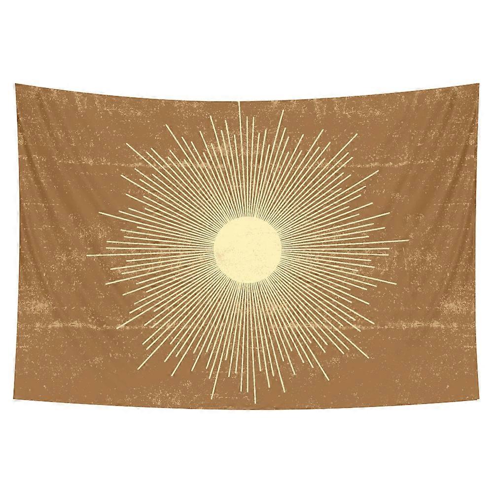 Tapestry Yellow Rays 200X150cm Psychedelic Scene Art Hippie Bohemian Tapestries