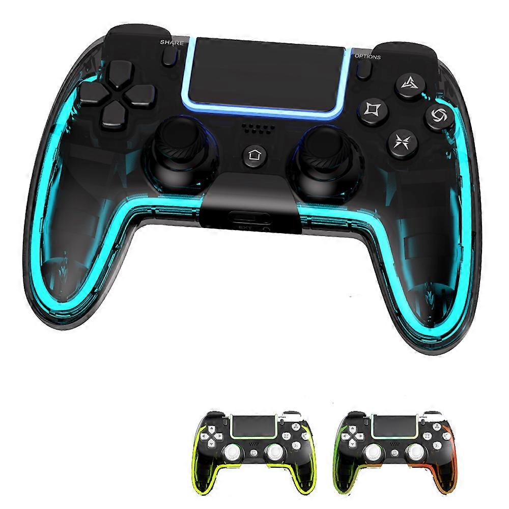 RGB Wireless Game Controller for PS4,Compatible with PS4 Controller/Windows PC,/Android/iOS,with Programmable FunctionGaming Accessories for Controlle