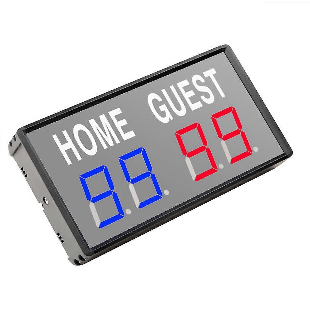 4-Digit LED Electronic Score Keeper Scoreboard with Remote for Basketball Ping Pong Table Tennis