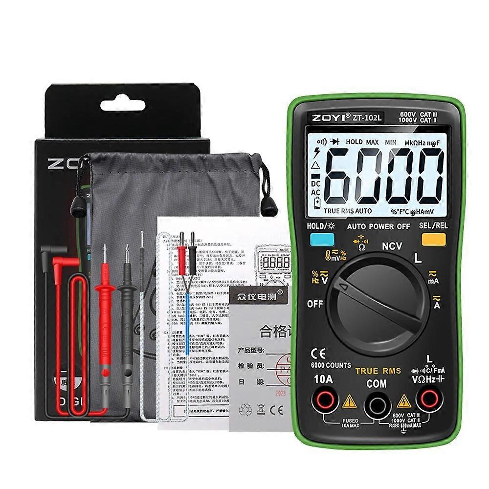 Digital Multimeter LCD Multimeter 6000 Counts True RMS Current Voltage Capacitance Resistance Inductance Frequency Diode Tester
