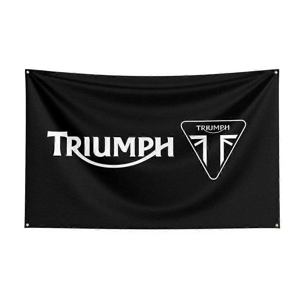 90X150Cm Bendera Kemenangan Poliester Dicetak Spanduk Mobil Balap untuk Decor1