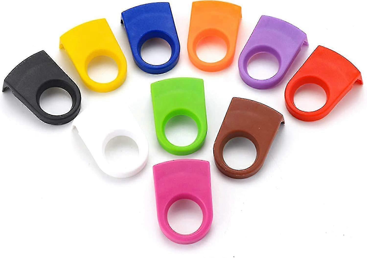 10pcs Abs Drink Clips Bottle Buckle Holders Beer Cocktail Snap For Schooner & Goblet Glasses (random Color)