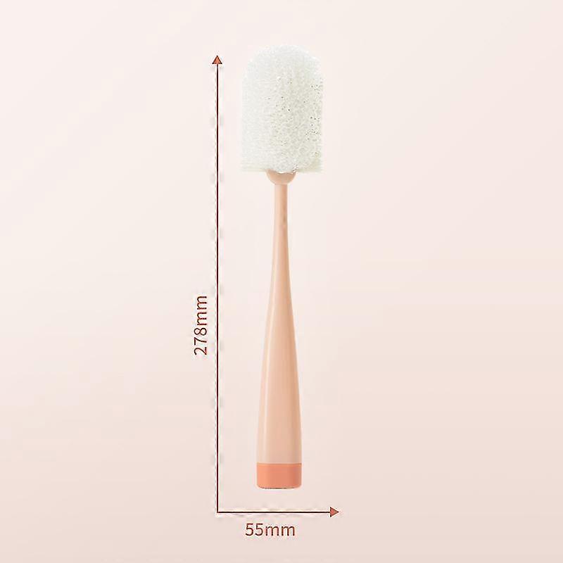 Cup Washing Brush Small Brush Bottle Washing Brush Orange