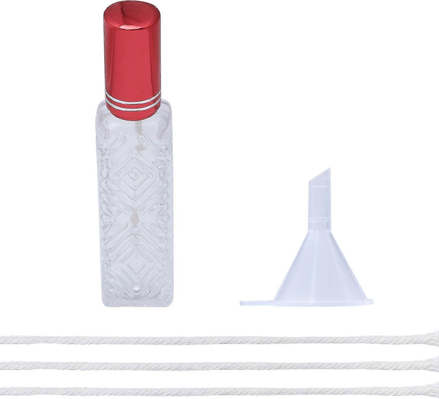 Small Alcohol Lamp Glass Alcohol Burner Lamp with 3pcs Replacement Cotton Torch and Funnel Lab Equipment Lamp Burner for Science Experiments Household