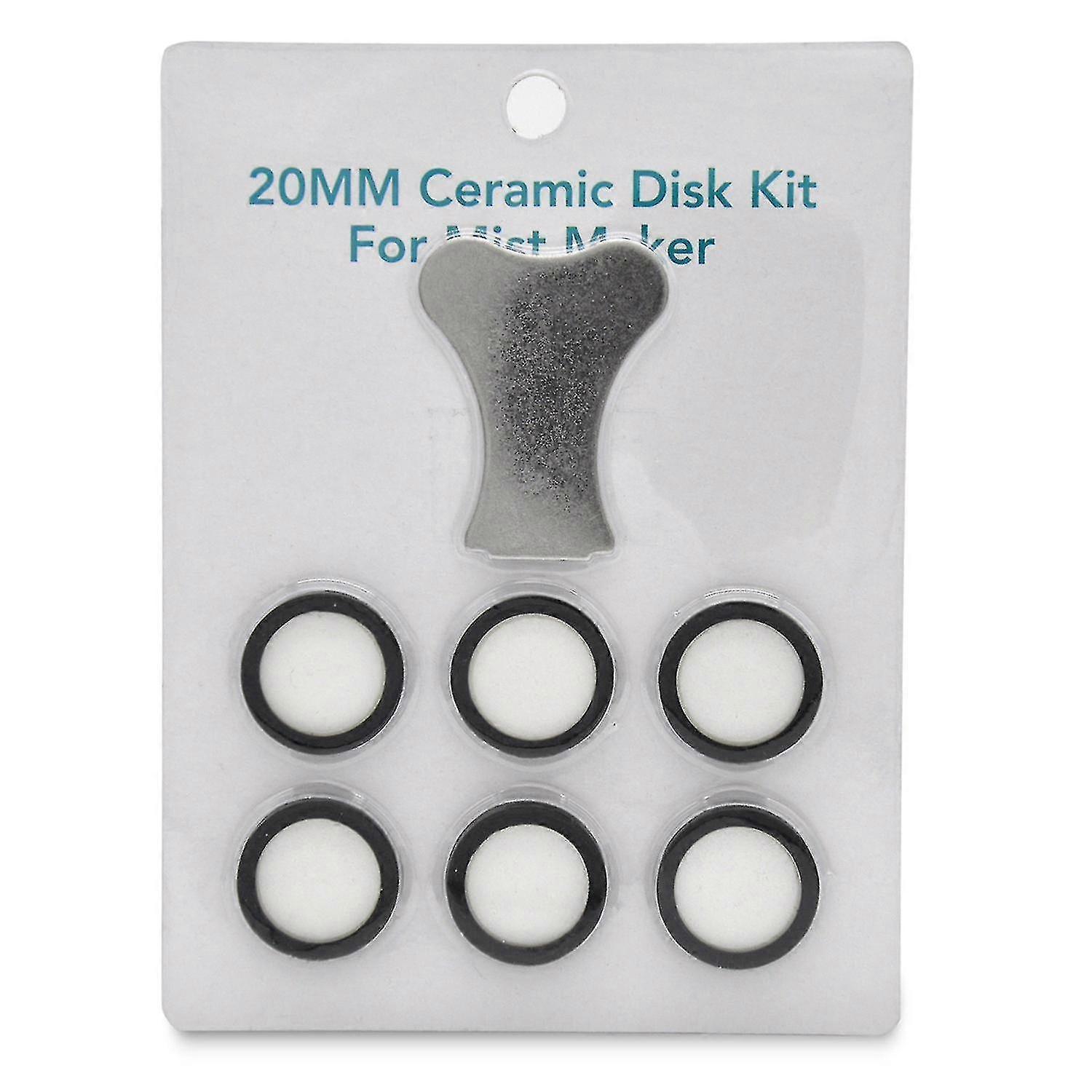 7pcs Mist Maker Maintenance Kit, Ceramic Disk Ceramic Disk Key Replacement Parts Kits For Fog Machi