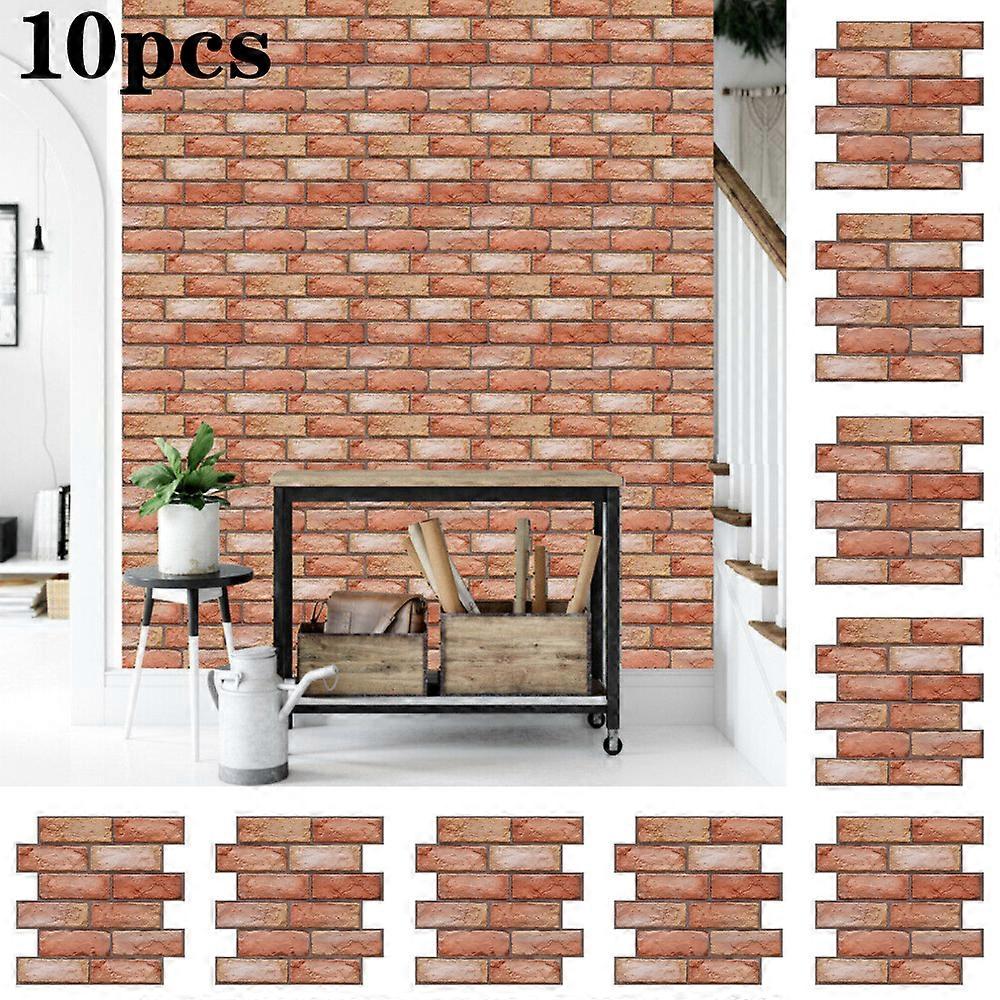 3d Simulation Brick Wall Stickers Home Kitchen Decals Art Decorative Wallpaper