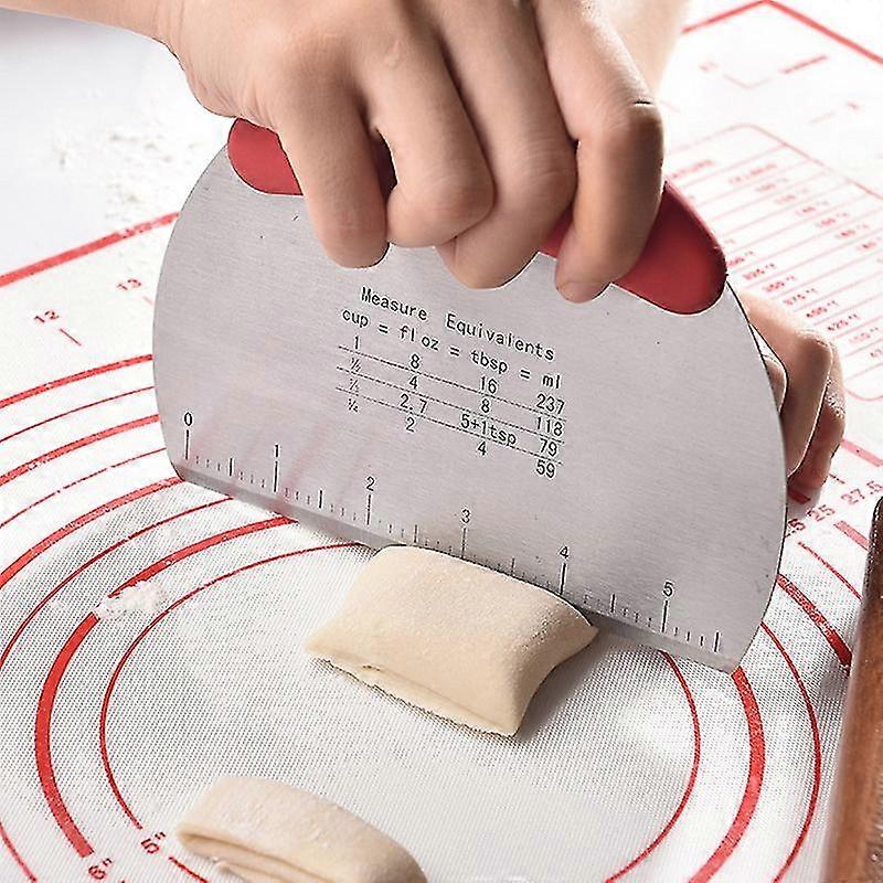 Dough Scraper Cutter Kitchen Pastry Cake Pizza Pastry Cutting Tool Pastry Cutter Scrapper Dough Bench Scraper