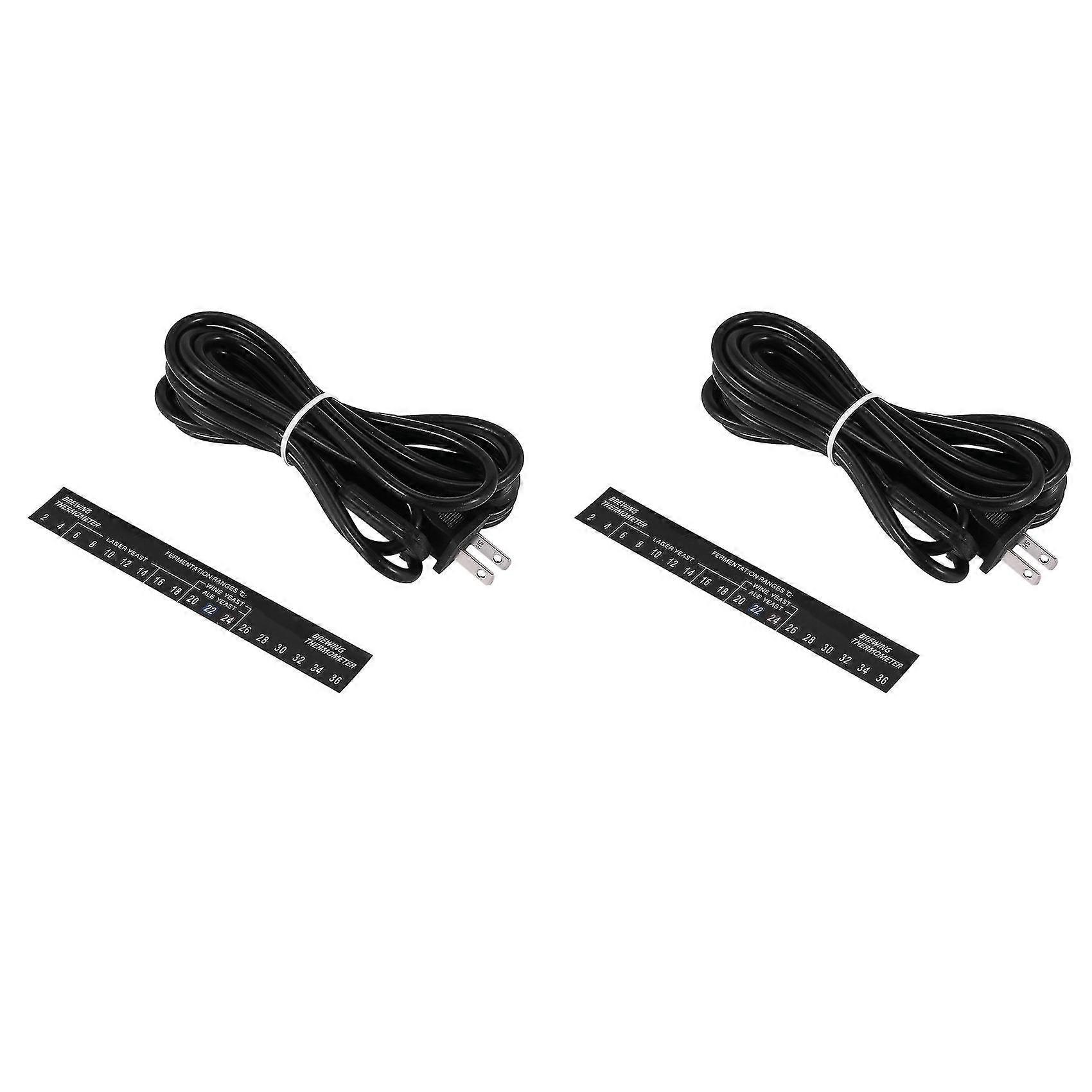 2x Homebrew חגורה תסיסה חימום עבור בירה יין רוחות פלסטיק מתסיס דלי לנו תקע