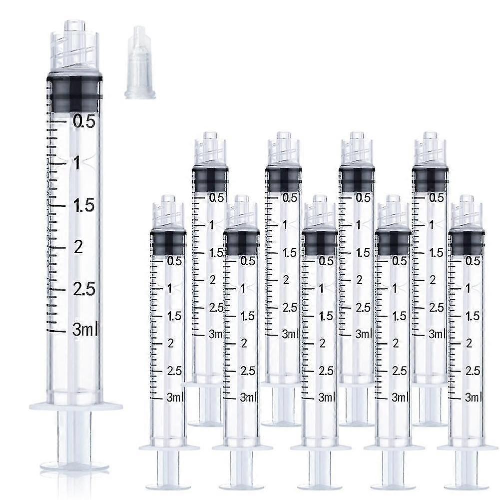 3ml/cc Plastic Luer Lock Syringe Syringes Without Needle For Scientific Labs And Measuring Liquids