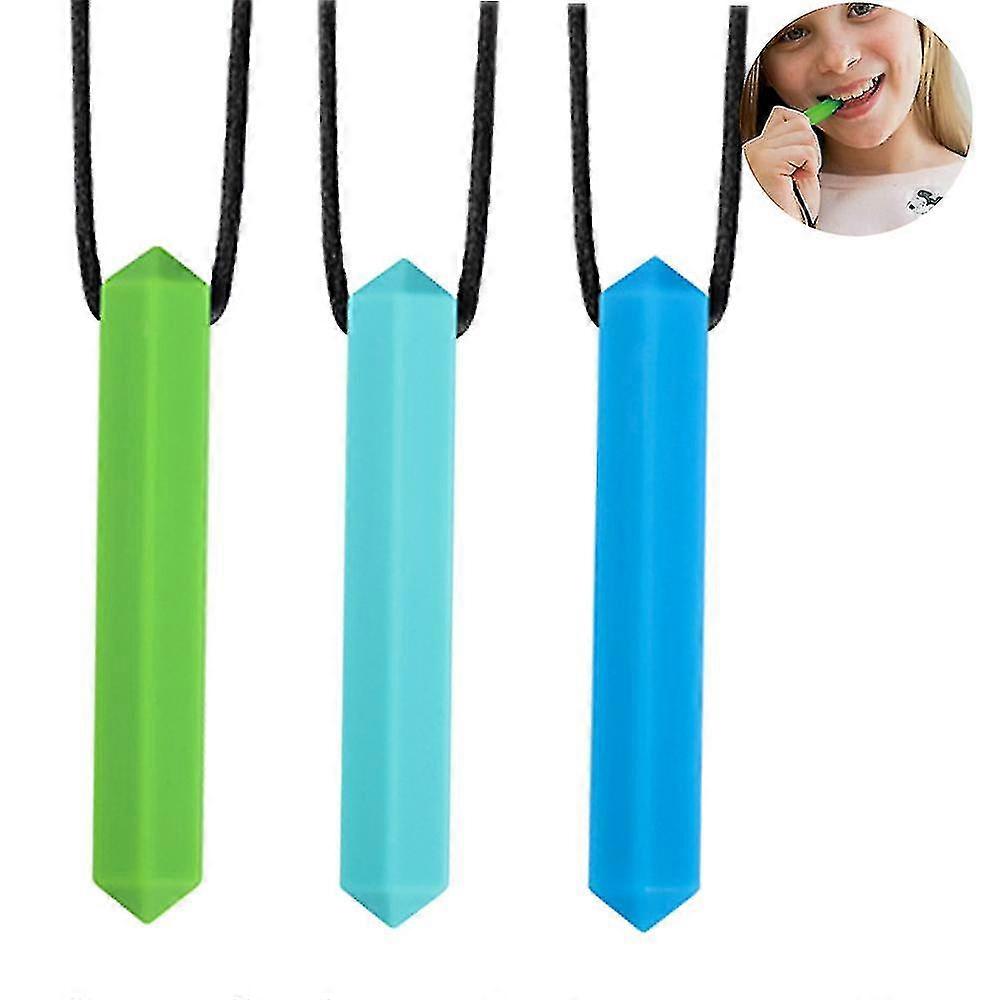 3 Pcs Chew Chew Crayon Sensory Necklace
