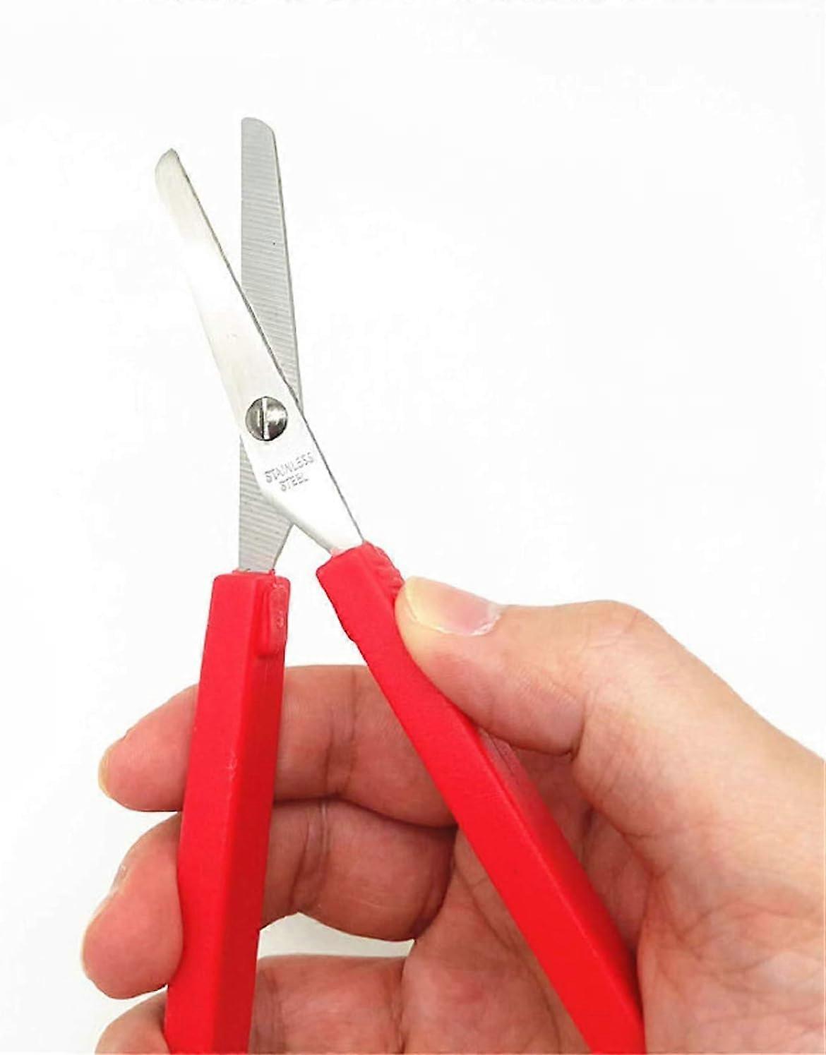 2-Pack Loop Scissors Grip Scissors Loop Handle Self-Opening Scissors ...