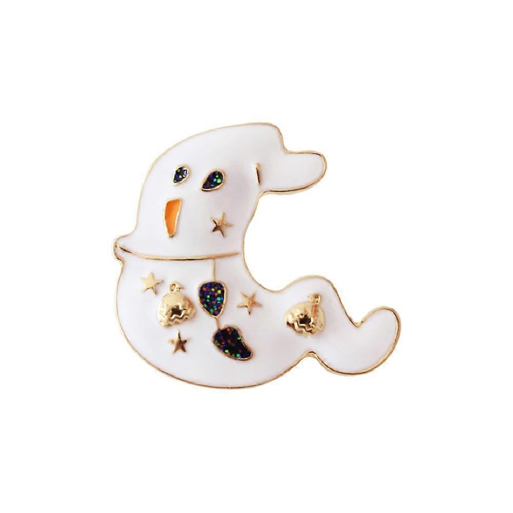 Halloweem Lapel Pin Alloy Lovely Ghost Badge