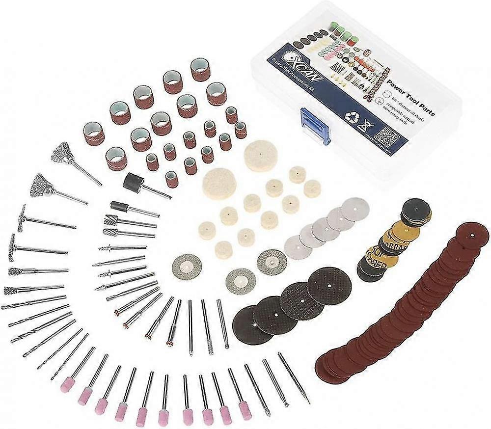 141pcs Mini Electric Precision Tool Kit Electric Grinder Tool Grinding Polishing Drill Bits Reusable Packaging