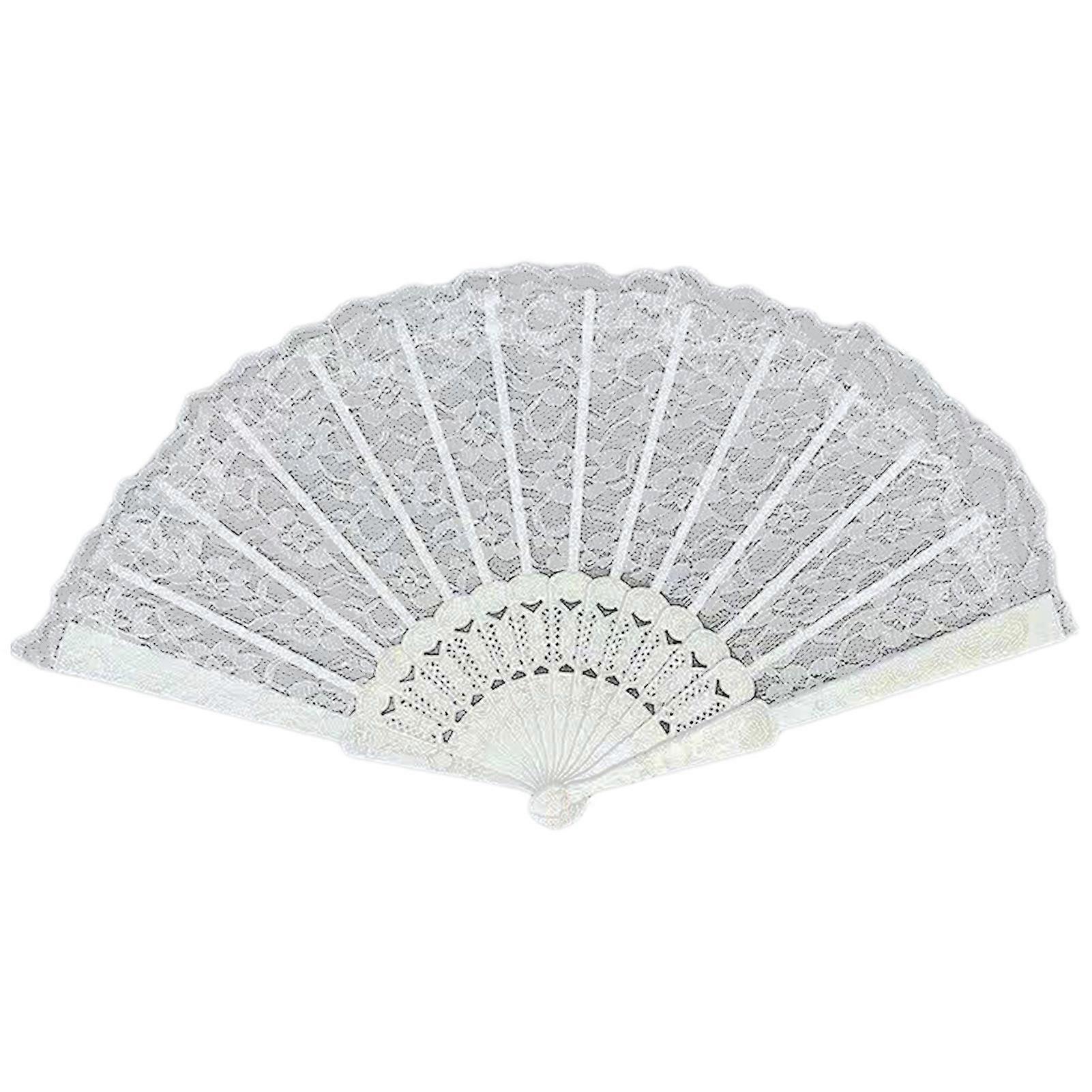 Folding Fan Vintage Style Lace Fan Elegant Handheld Fan for Party Wedding Dancing Performance Decoration