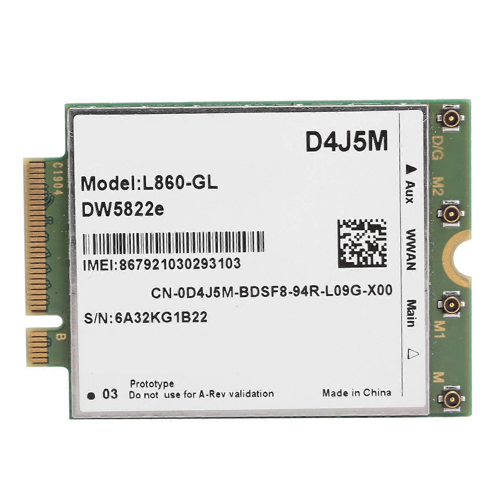 Wireless Network Card Wifi WWAN Module for Dell Adapter L860?GL DW5822e D4J5M 4G YEMMA
