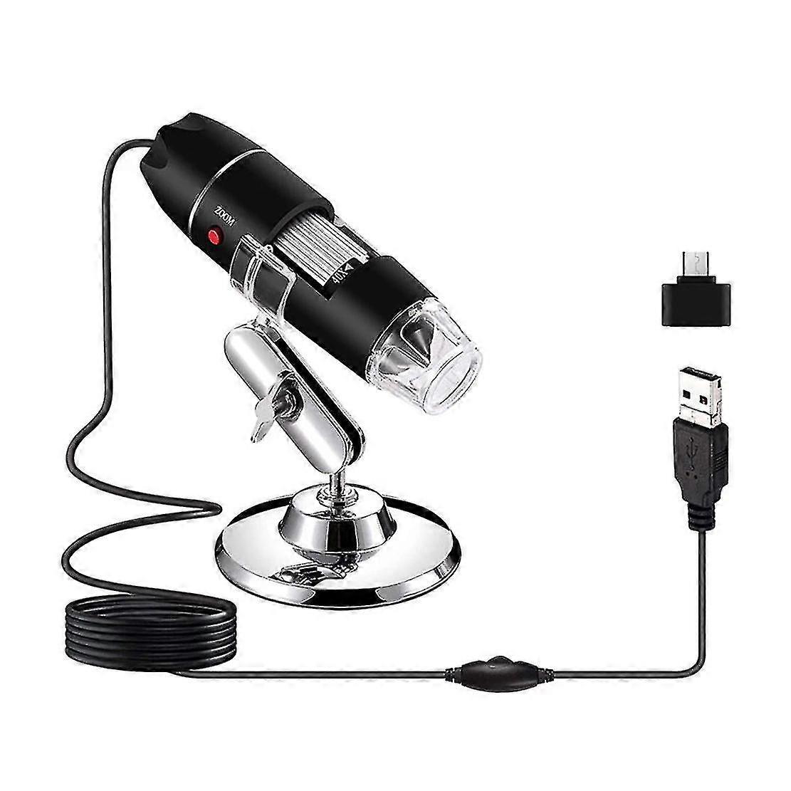 3 In 1 Usb Microscope 1600x Magnification With Type-c Conversion Head