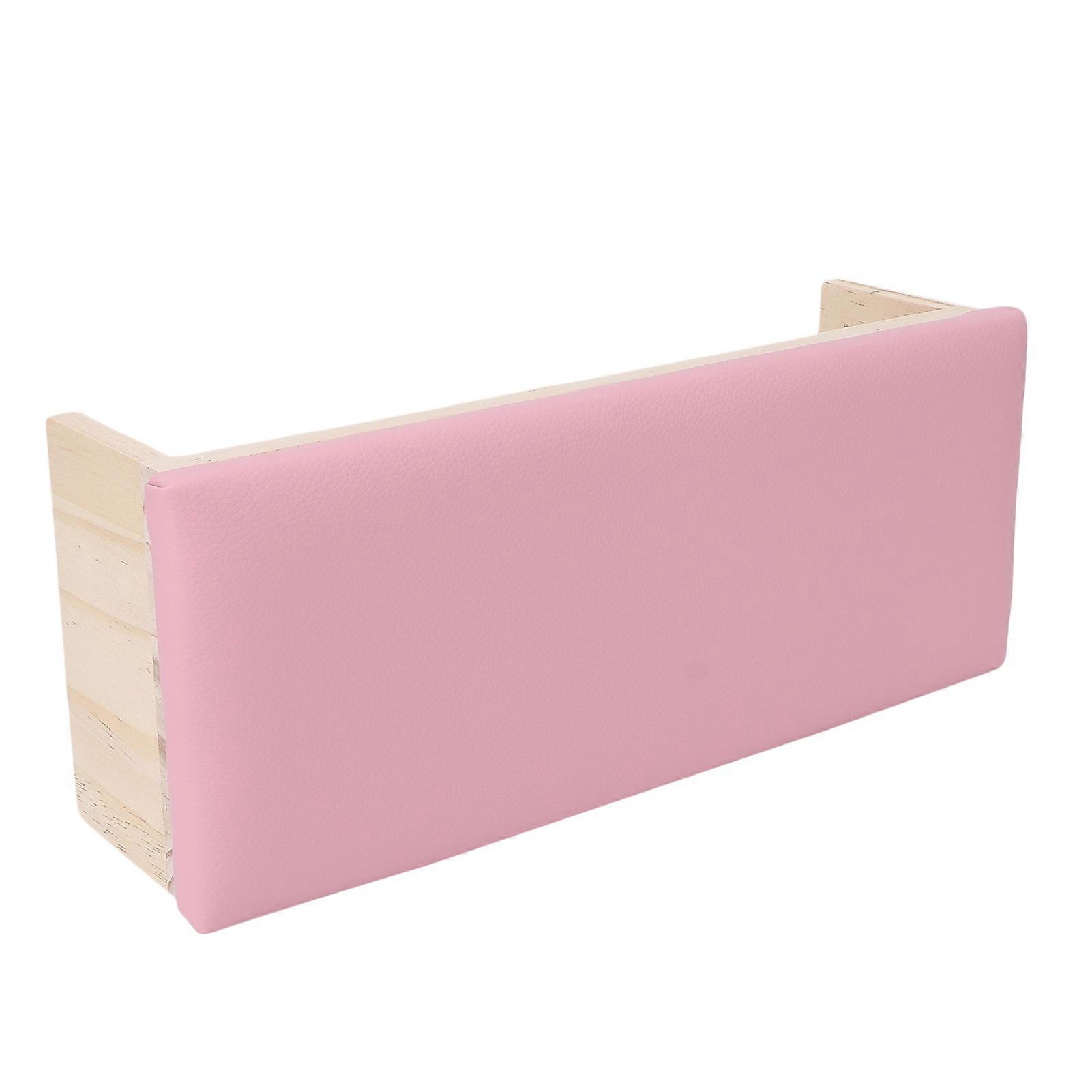 Nail Arm Rest Cushion Professional Soft PU Leather Hand Pillow for Nails Art Salon and Home DIY Nail Technician UsePink